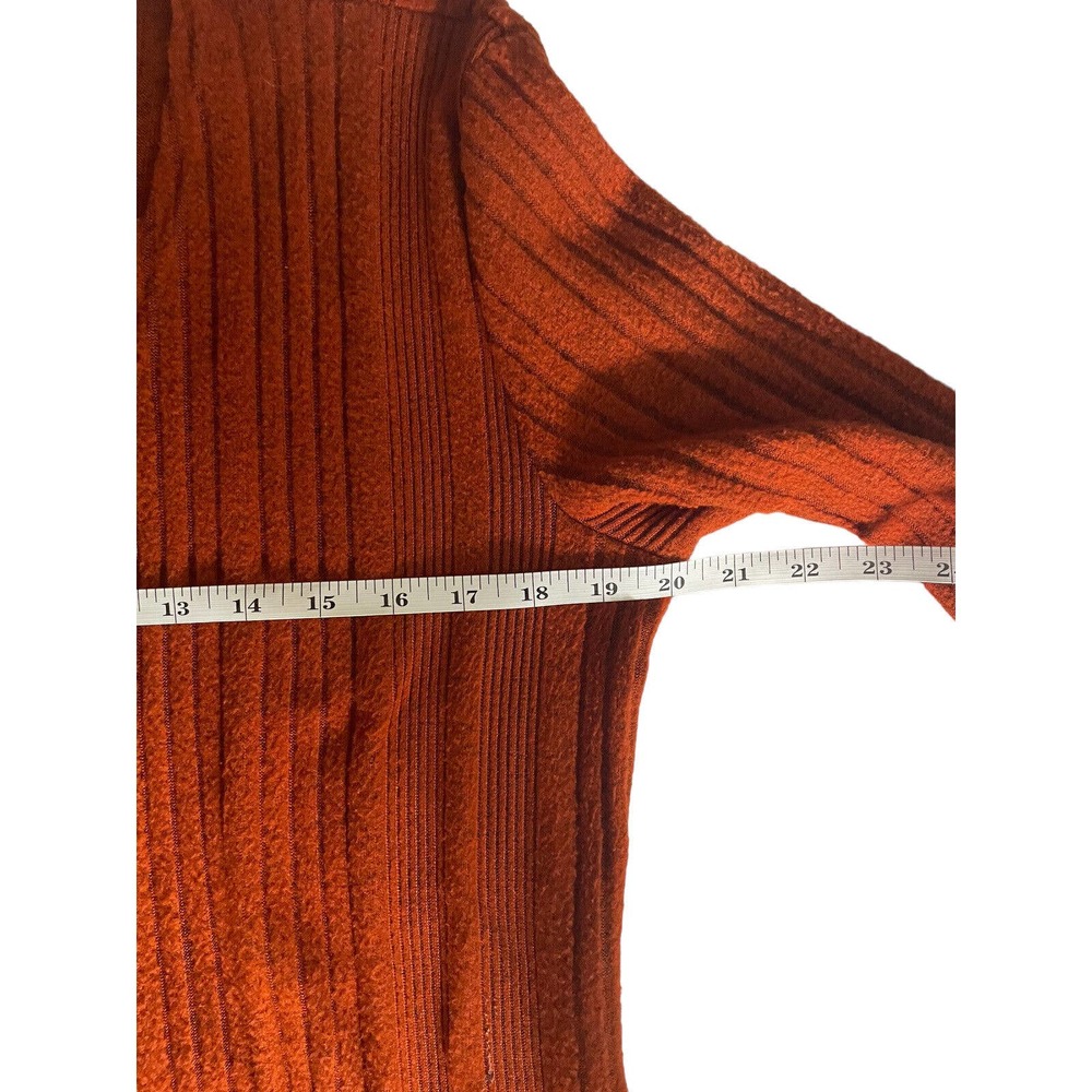 Pinkblush Rust Ribbed Longline Open Front Cardigan - Picture 11 of 13